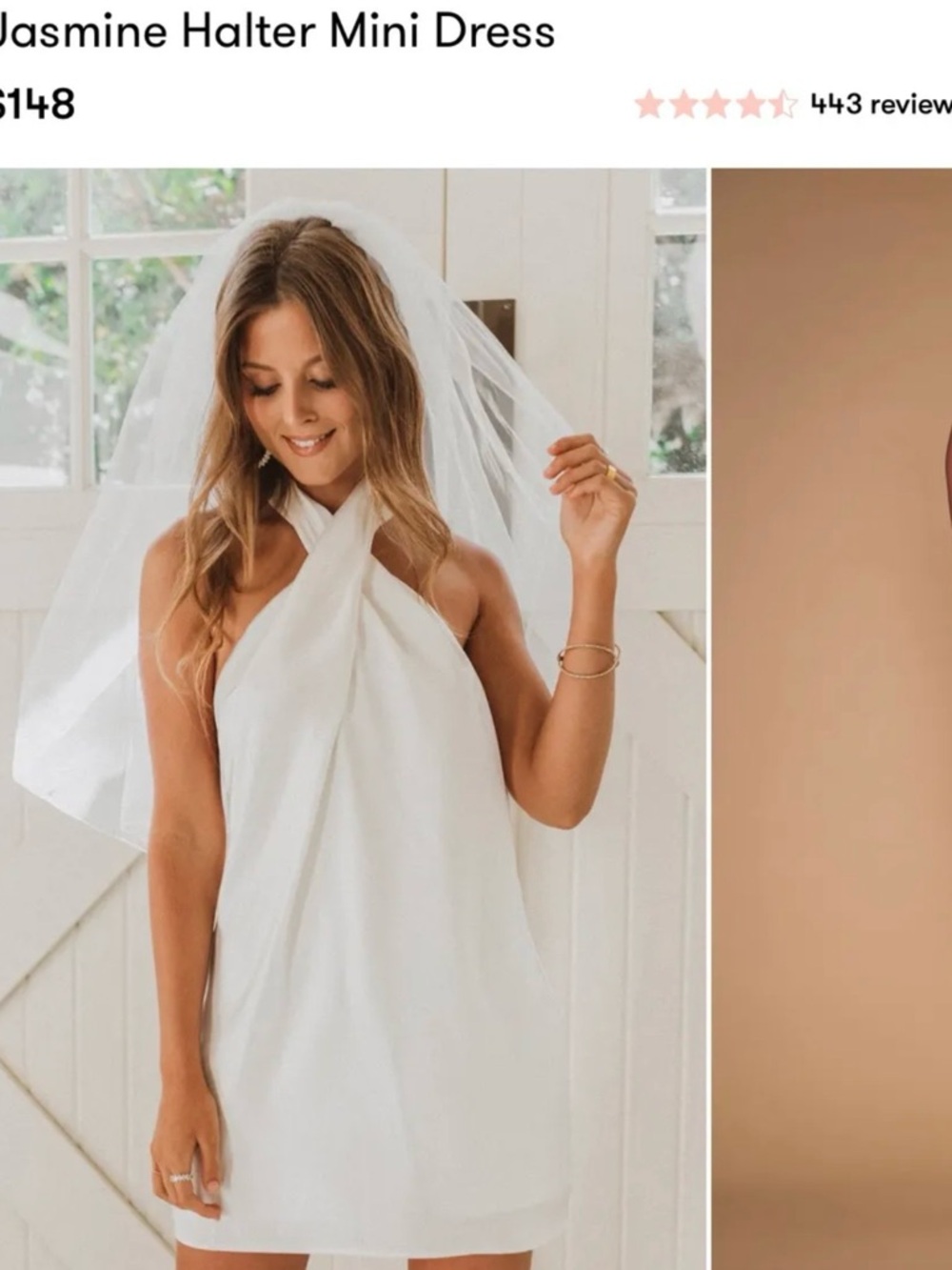 Show Me Your Mumu White Jasmine Halter Dress